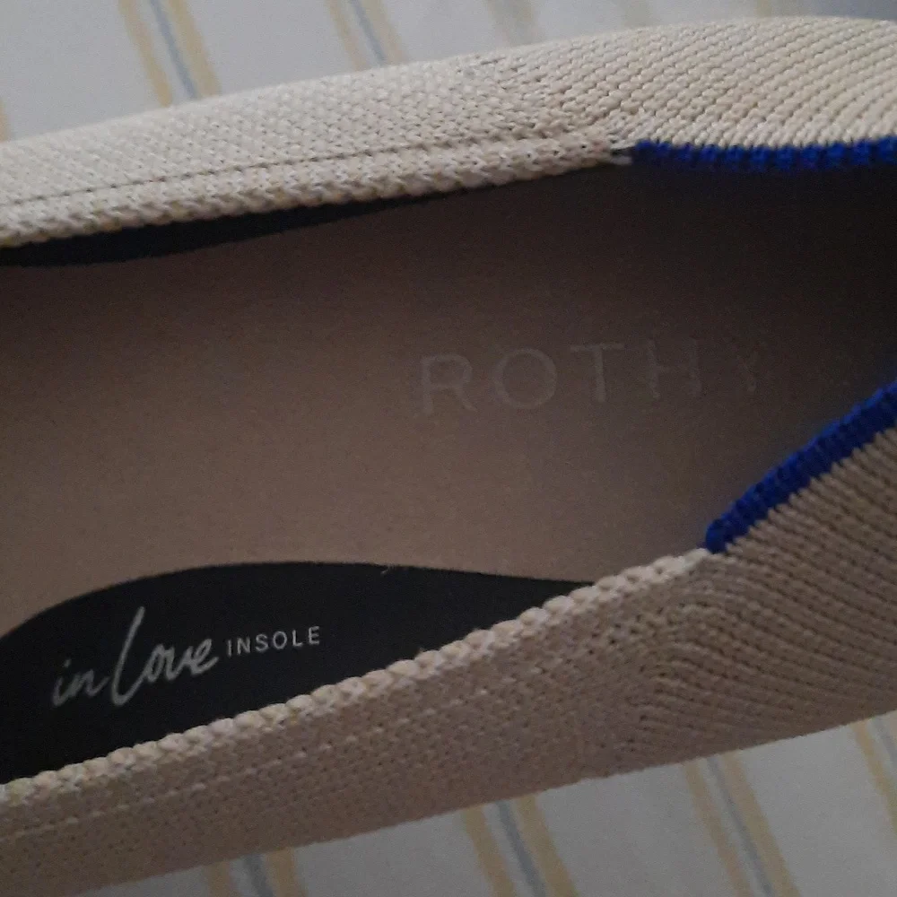 ROTHY'S The High Point Comfort Heels NWOT Sand Stone 9 - Picture 3 of 6